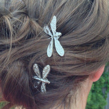 Afbeelding in Gallery-weergave laden, POLLY Elegant Vintage Silver Dragonfly Hairpins - Bali Lumbung