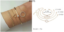 Load image into Gallery viewer, CASS Triangle Crystal Layer Bracelet Set - Bali Lumbung
