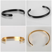 Load image into Gallery viewer, STEPH  Cuff Bangles Stainless Steel Unisex Bracelet - Bali Lumbung