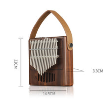 Load image into Gallery viewer, PUK #2 Thumb Piano 17 Tones Walnut Body Kalimba Musical Instrument Set