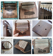 Load image into Gallery viewer, PUK #2 Thumb Piano 17 Tones Walnut Body Kalimba Musical Instrument Set
