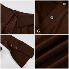 Afbeelding in Gallery-weergave laden, POLA Turn Down Collar Button Down Long Sleeves Skinny Bodysuit