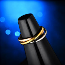 Afbeelding in Gallery-weergave laden, ROYAL Tricolored or Silver  Colors Classic Rolling Rings - Bali Lumbung