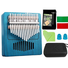 Load image into Gallery viewer, PUK #2 Thumb Piano 17 Tones Walnut Body Kalimba Musical Instrument Set