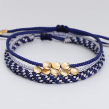 Cargar imagen en el visor de la galería, GARMA Tibetan Buddhist Style Braided Lucky Rope Handmade Copper Beads Bracelets