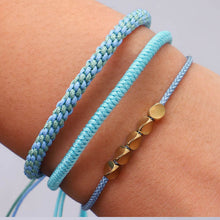 Cargar imagen en el visor de la galería, GARMA Tibetan Buddhist Style Braided Lucky Rope Handmade Copper Beads Bracelets