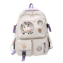 Load image into Gallery viewer, PEPPY #3 Waterproof Candy Color Backpack Set with Tiny Baby Cow