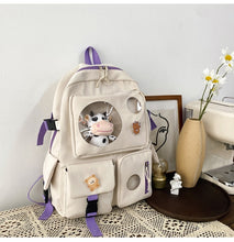 Load image into Gallery viewer, PEPPY #3 Waterproof Candy Color Backpack Set with Tiny Baby Cow