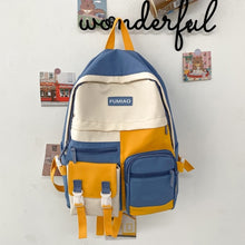 Load image into Gallery viewer, PEPPY #4 Cute Backpack Waterproof Candy Color Backpack Set with Animal Stuffed Dolls