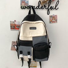 Load image into Gallery viewer, PEPPY #4 Cute Backpack Waterproof Candy Color Backpack Set with Animal Stuffed Dolls