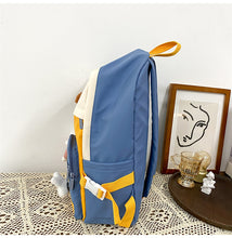 Load image into Gallery viewer, PEPPY #4 Cute Backpack Waterproof Candy Color Backpack Set with Animal Stuffed Dolls