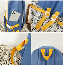 Load image into Gallery viewer, PEPPY #4 Cute Backpack Waterproof Candy Color Backpack Set with Animal Stuffed Dolls