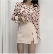 Laden Sie das Bild in den Galerie-Viewer, NOLA Side-slit Stretchy Irregular Mini Skirt Skort - Bali Lumbung