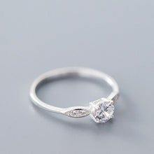 Load image into Gallery viewer, LAUT Sterling Silver Cubic Zirconia Wedding Engagement Rings