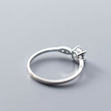 Load image into Gallery viewer, LAUT Sterling Silver Cubic Zirconia Wedding Engagement Rings