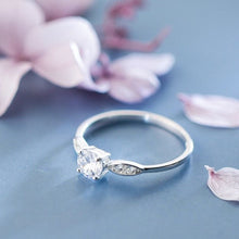 Load image into Gallery viewer, LAUT Sterling Silver Cubic Zirconia Wedding Engagement Rings