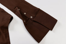 Afbeelding in Gallery-weergave laden, POLA Turn Down Collar Button Down Long Sleeves Skinny Bodysuit
