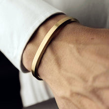 Load image into Gallery viewer, STEPH  Cuff Bangles Stainless Steel Unisex Bracelet - Bali Lumbung