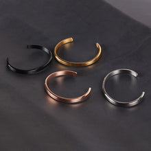 Load image into Gallery viewer, STEPH  Cuff Bangles Stainless Steel Unisex Bracelet - Bali Lumbung