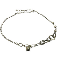 Load image into Gallery viewer, RIVER Unique Design Sterling Silver Chain Round Pendant Necklace - Bali Lumbung