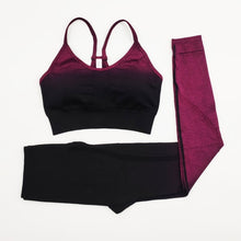 Load image into Gallery viewer, MARIS Gym Clothing for Woman Yoga Fitness Sets 2 or 3 Pieces Sports Bra or Long Sleeves Crop Top & Leggings