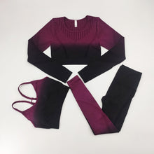 Load image into Gallery viewer, MARIS Gym Clothing for Woman Yoga Fitness Sets 2 or 3 Pieces Sports Bra or Long Sleeves Crop Top & Leggings