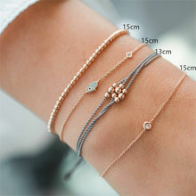 Load image into Gallery viewer, PRUDY 4 Pieces/ Set Handmade Chain Palm Charm Beaded Bracelets - Bali Lumbung