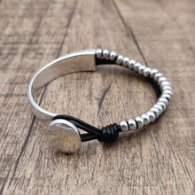 Load image into Gallery viewer, RILEY Unique Bangles mixed Leather and Alloy - Bali Lumbung