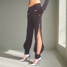 Load image into Gallery viewer, ZARE #1 High Waist Trousers with Wide Leg and Zipper Split