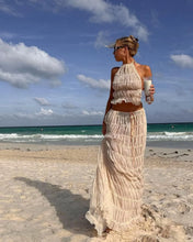 Indlæs billede til gallerivisning BAE 2-Piece Fashion Set Maxi Skirt Sleeveless Halter Top - Bali Lumbung