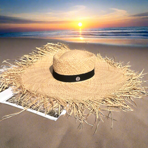 SAGE Oversized Beach Straw Hat Wide Brim Sun Hat