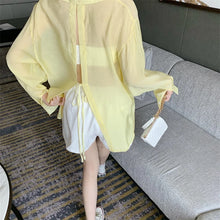 Indlæs billede til gallerivisning LANI Blouses, Elegant and See-Through, with Long Sleeves and a Loose Fit - Bali Lumbung