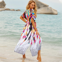 Cargar imagen en el visor de la galería, BRIG Kaftan Cover-Up Women Beachwear Swimsuit Cover-ups Bohemian Beach Dress