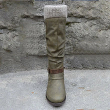 Cargar imagen en el visor de la galería, LIZ Mid-Calf Winter Square Heel Women&#39;s Boots - Bali Lumbung