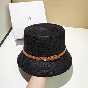 SARA Women's Summer Bucket Hat featuring Stylish Belt Accents