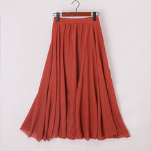 Load image into Gallery viewer, TERRI #1 Women Boho Casual Maxi Skirts Summer High Waist with A-Line Cut