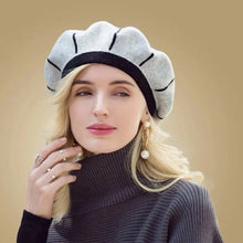 Load image into Gallery viewer, TALLIE Elegant Women&#39;s Stripe Berret Hat