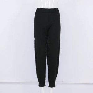 ZARE #1 High Waist Trousers with Wide Leg and Zipper Split