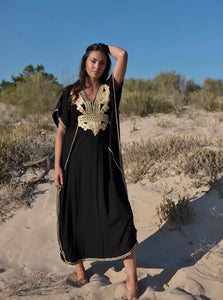 BRIG Kaftan Cover-Up Women Beachwear Swimsuit Cover-ups Bohemian Beach Dress