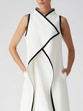 Load image into Gallery viewer, AURORA Elegant Two-Piece Evening Midi Dresses Sleeveless Black/White