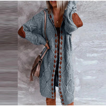Laden Sie das Bild in den Galerie-Viewer, DARA Mid Length Hoodies Long Sleeves Sweater Cardigan Coat