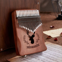 Indlæs billede til gallerivisning PUK #3 17/21 Keys Professional Electric Kalimba Thumb Piano Built in Pick Up Mahogany Body Musical Instrument - Bali Lumbung