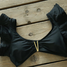 Laden Sie das Bild in den Galerie-Viewer, RURIA Women&#39;s Bandeau Push-up Padded Bra Bikini Set Swimsuit