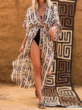 Laden Sie das Bild in den Galerie-Viewer, MAUNA Chic Kimono Swimsuit Cover-Ups - Self-Belted