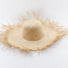Afbeelding in Gallery-weergave laden, SAGE Oversized Beach Straw Hat Wide Brim Sun Hat