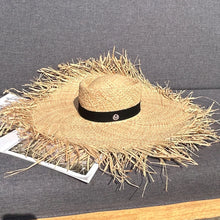 Indlæs billede til gallerivisning SAGE Oversized Beach Straw Hat Wide Brim Sun Hat