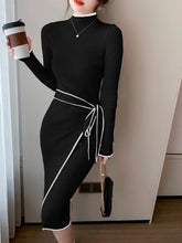 Indlæs billede til gallerivisning SOPHIA Women&#39;s Bandage Knitted Dress