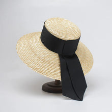 Cargar imagen en el visor de la galería, LIVY Wide Brim Beach Hats with Neck Tie - Bali Lumbung