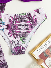 Indlæs billede til gallerivisning AITANA Flowers Printed Bikinis and Cover-Up Set Features a Lower-Waist Design - Bali Lumbung