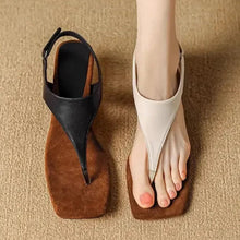Load image into Gallery viewer, ALIA #2 Women&#39;s Sandals feature a Square Toe, Heterotypic Heel, and Buckle Strap